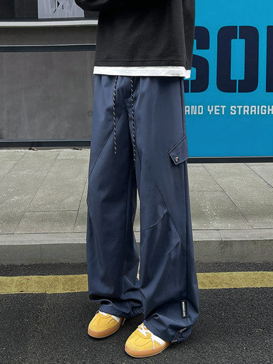 

Men's Soft Workwear Trousers Cargo Pants City Outdoor Windproof Water-resistant Hiking Pants Folded Slant Cut Climbing ...