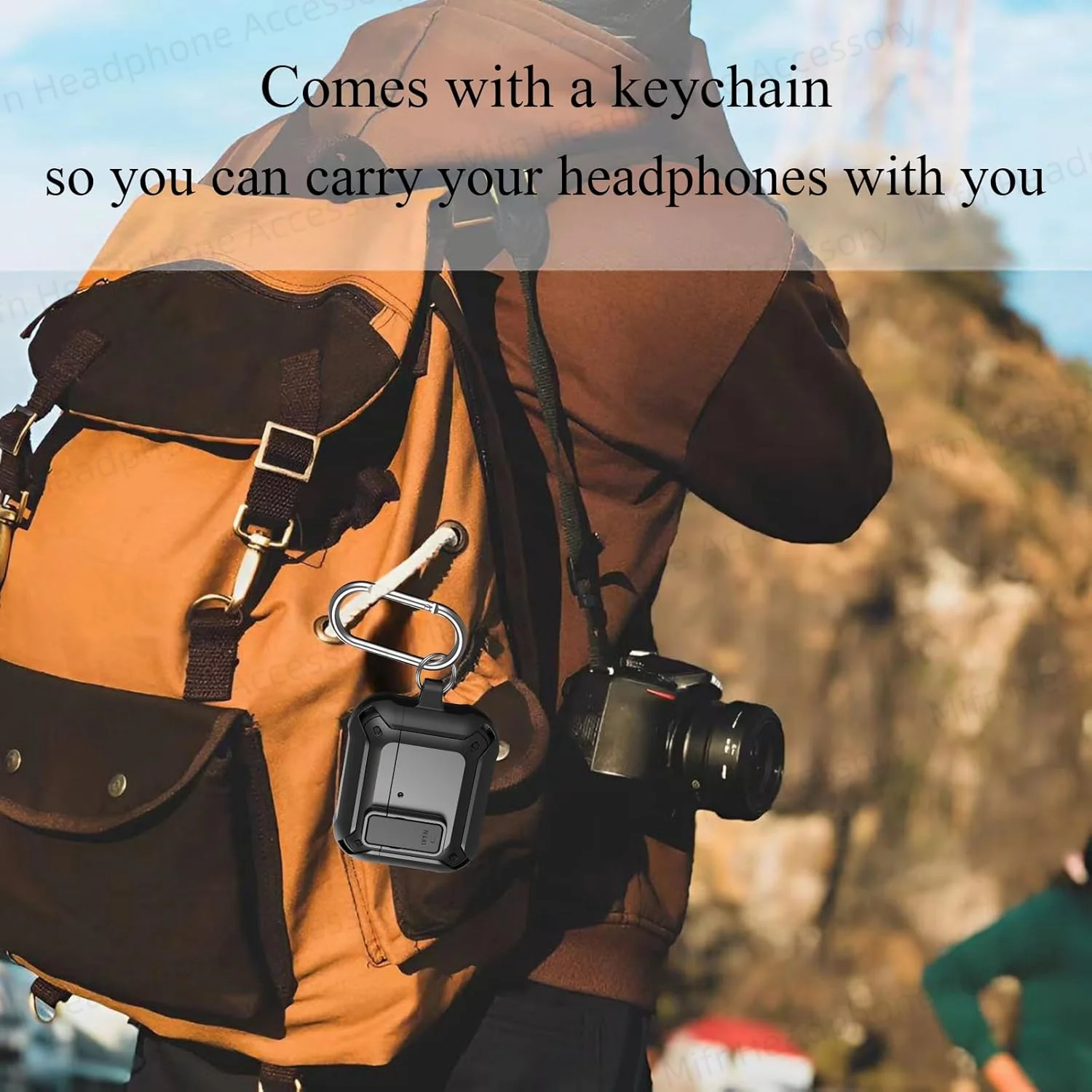 حافظة واقية لـ AirPods 4 ، تأتي مع إلغاء الضوضاء النشط ، سلسلة المفاتيح ، الدروع العسكرية ، CZ ، قفل CZ ، سماعات الأذن