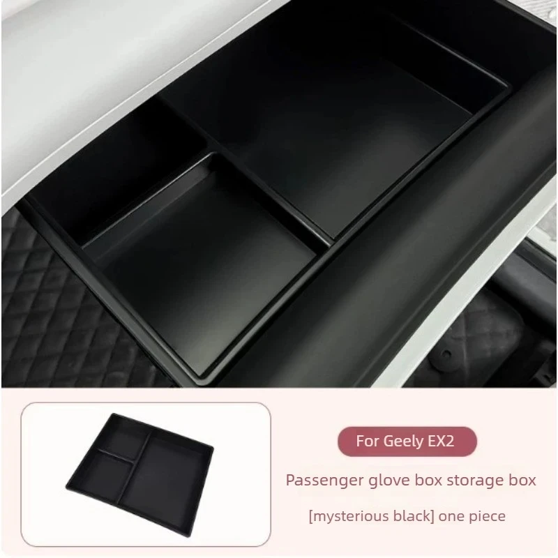 

Glove Box Drawer Storage Organizer Tray, Passenger Side Interior Decor Accessories for Geely EX2 Xingyuan