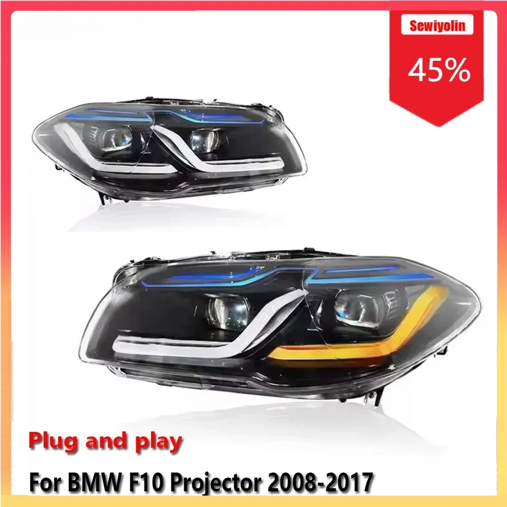 

Car Accessories Lamps Headlights for BMW F10 Projector 2008-2017 Auto DRL Fog Rear Trailer Lamps Turning Signal Voiture Plug and