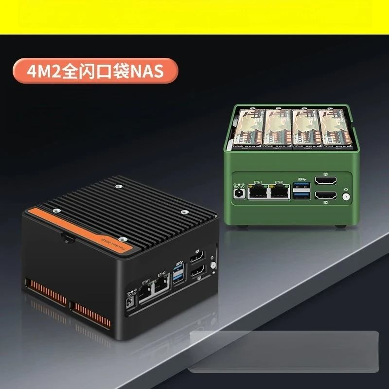 P6 NAS Dual 2.5G LAN N100/N305 All-Flash Storage 4 Bay  M.2 2280 Support FlybyOS OMV Home Server