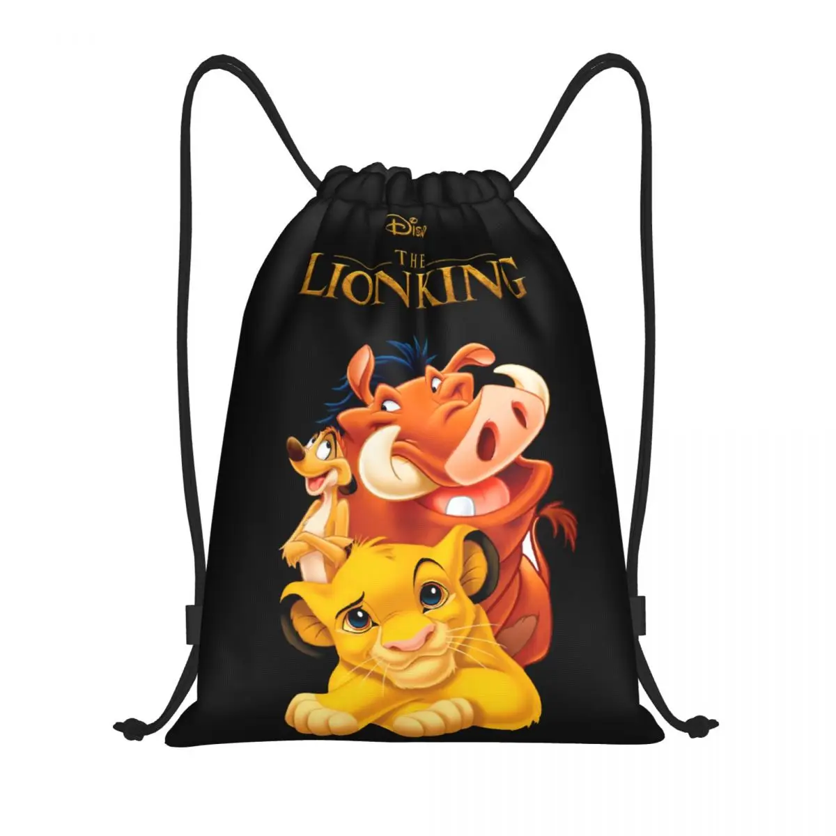 Custom The Lion King Drawstring Bags for Training Yoga Backpacks Women Men Sports Gym Sackpack