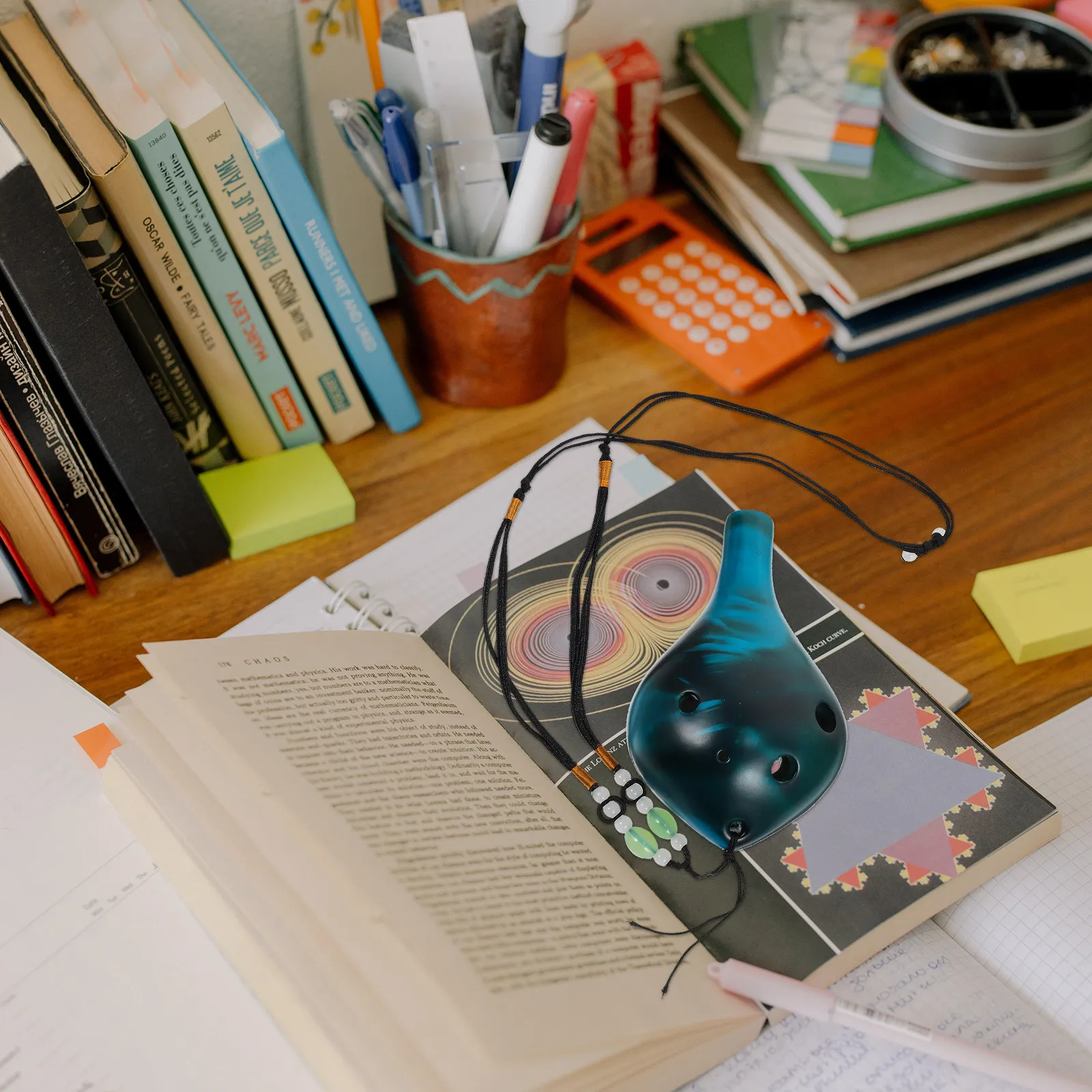 

1 шт. 6-отверстная окарина из доломита, легкая, винтажный дизайн, портативная флейта для взрослых, музыкальный инструмент для начинающих, синяя