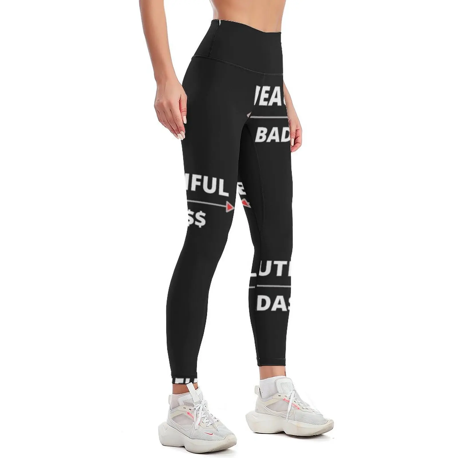 Women RunnerBeautiful. Badass Leggings gym womans gym's sportswear gym sportswear woman Womens Leggings