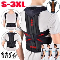 Back Corrector Corset Magnetic Posture Corrector Straight Shoulder Brace Lumbar Support Pain Relief For Children Adult Women Men