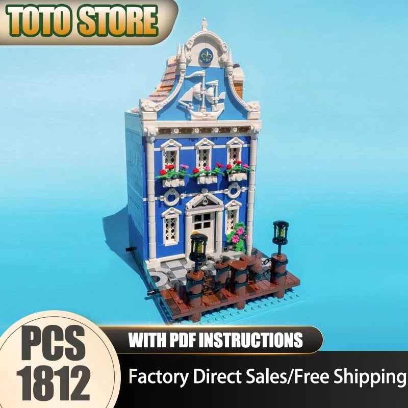 

Pirate Fortress Model MOC Building Blocks Captain's House ​​​​​​​Moc Model Technology Brick Assembly Construction Toy Holiday