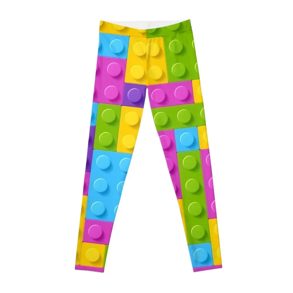 

Pastel Colorful Building brick pattern Leggings Sports female sport legging legings for fitness Womens Leggings