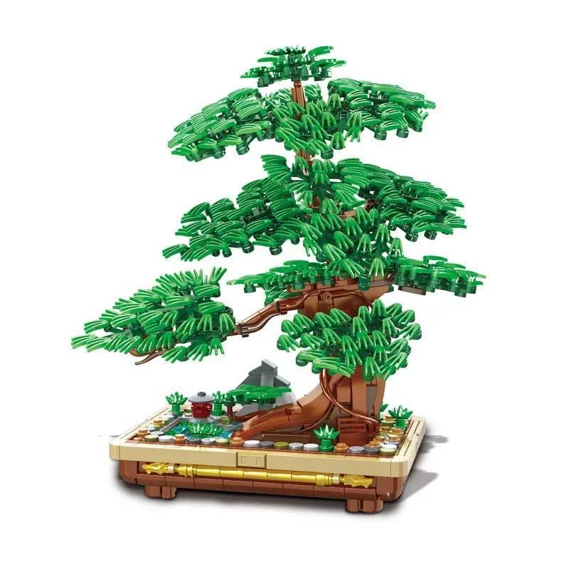 

Набор для сборки сосны DIY, 1141 деталь, конструктор-бонсай в горшке, декор для дома, игрушки, подарки для взрослых и детей