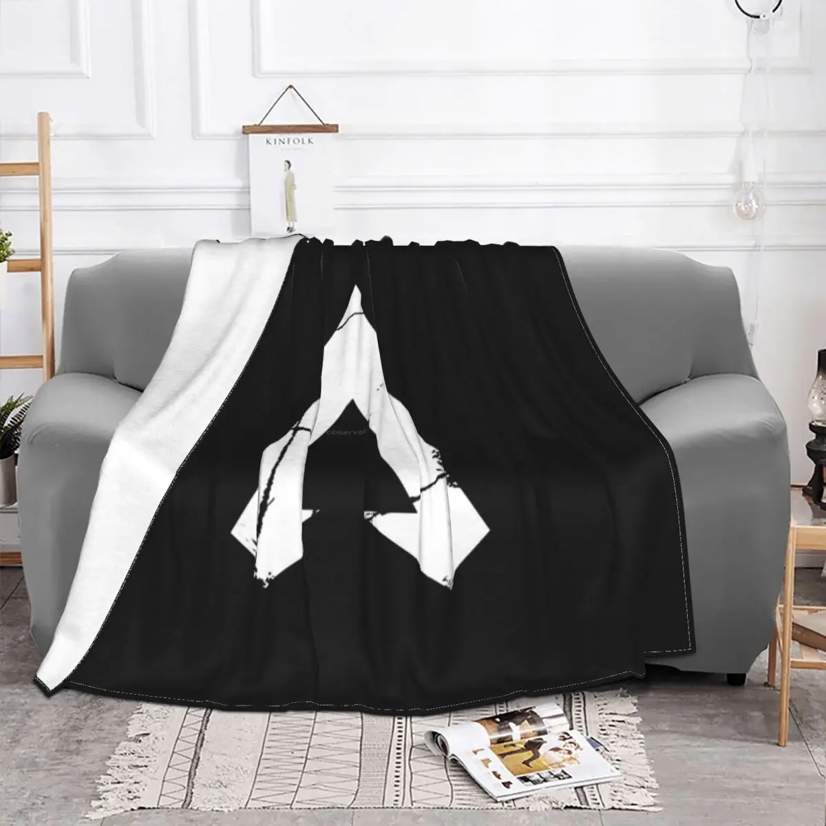 Apex Legends Logo Fleece Throw Blanket Pathfinder Bangalore 80s Game Blankets for Sofa Travel Soft Bed Rug