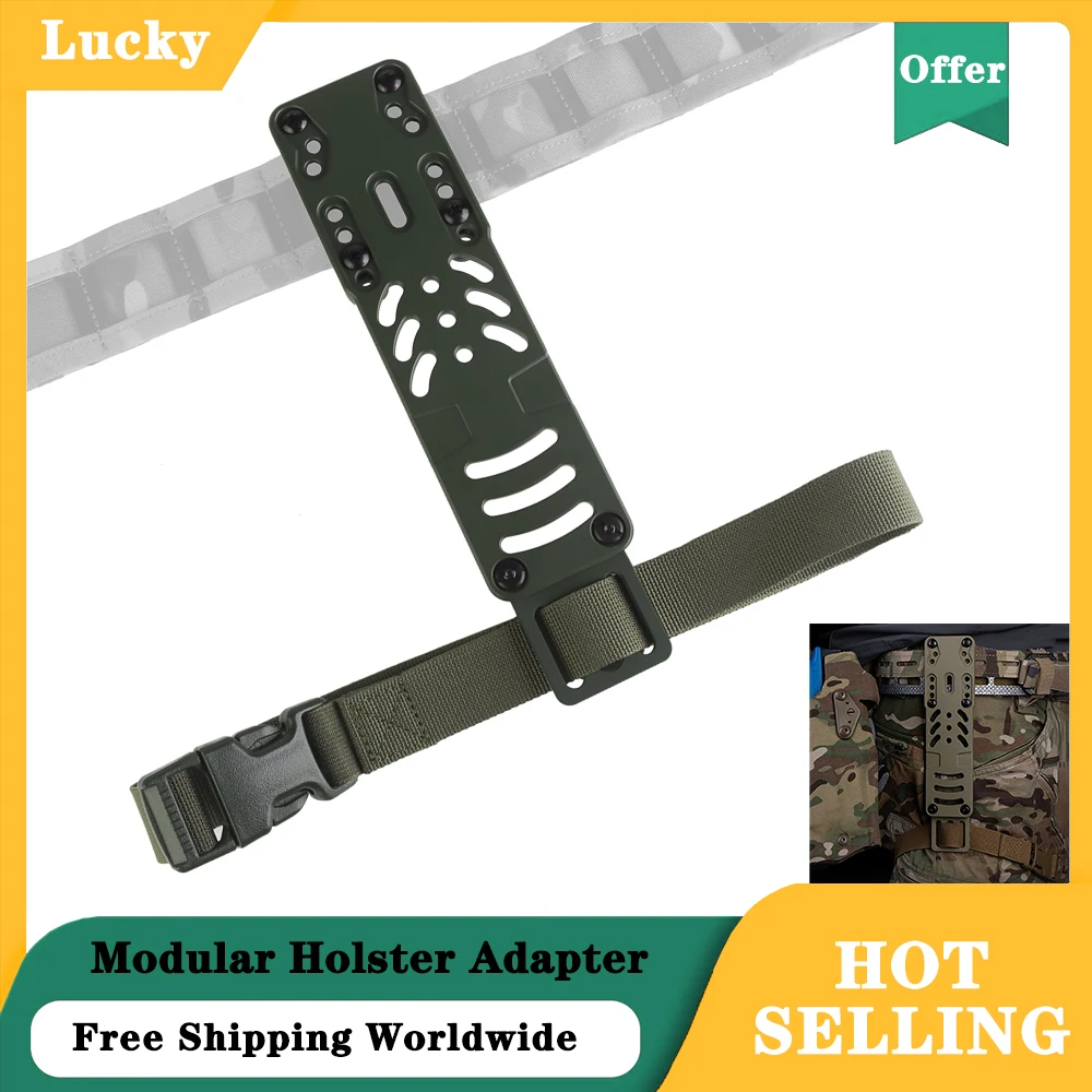 

Металлический модульный адаптер для кобуры с ремнями на бедрах/несколько отверстий, свободная регулировка, совместимая с различными основными кобурами