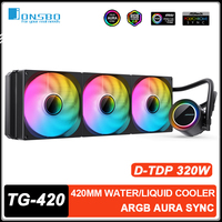 JONSBO TG-420 CPU Water Cooler ARGB AURA SYNC Integrated Liquid Radiator For LGA1700 1200 115X AM4 AM5