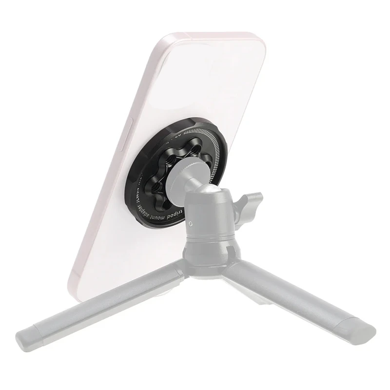 Magnetic Phone Holder For Magsafe To 1/4In-20 Arri Holes Tripod Mount Adapter For Iphone 15 14 Android Smartphone Tripod