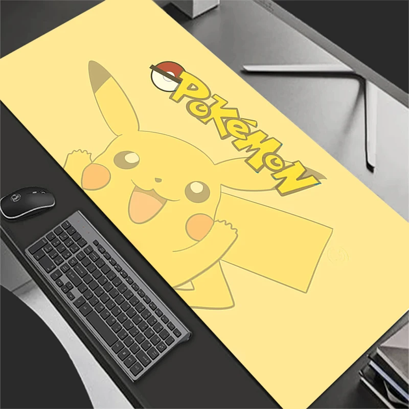 لوحة ماوس كبيرة ألعاب الكمبيوتر حصيرة مكتبية الحديثة الجدول لوحة المفاتيح الكمبيوتر المحمول السجاد XXL الألعاب P-Pokemons P-Pikachus Mousepad #2