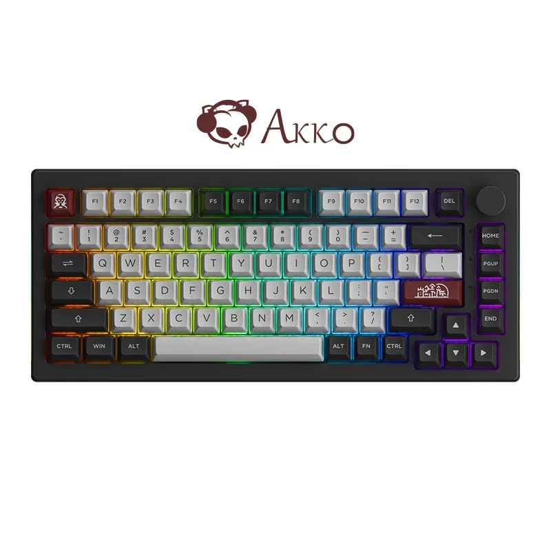 AKKO 5075B Plus DIY RGB Backlit Mechanical Gaming Keyboards Wireless Gasket Mount Keyboard