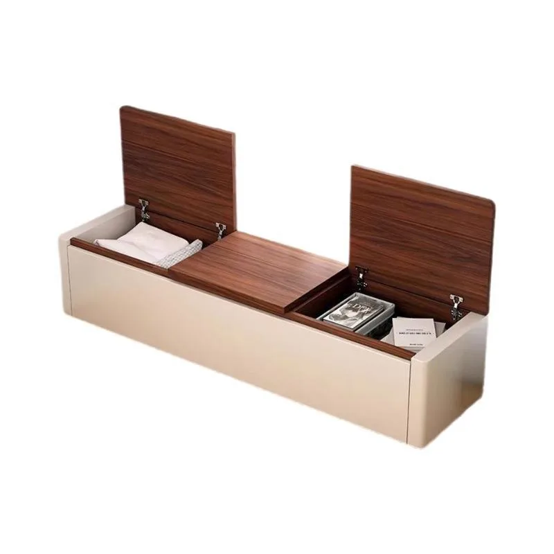 Solid wood bay window cabinet, storage window sill low cabinet, storage at the end of the bed side cabinet, long strips