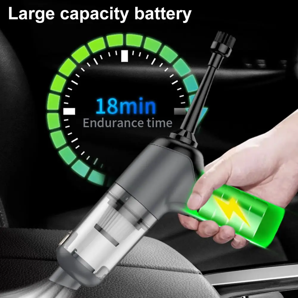 Brushless Motor Car Vacuum Powerful Cordless Car Vacuum Cleaner with Dual Filtration System for Dust Removal Rechargeable