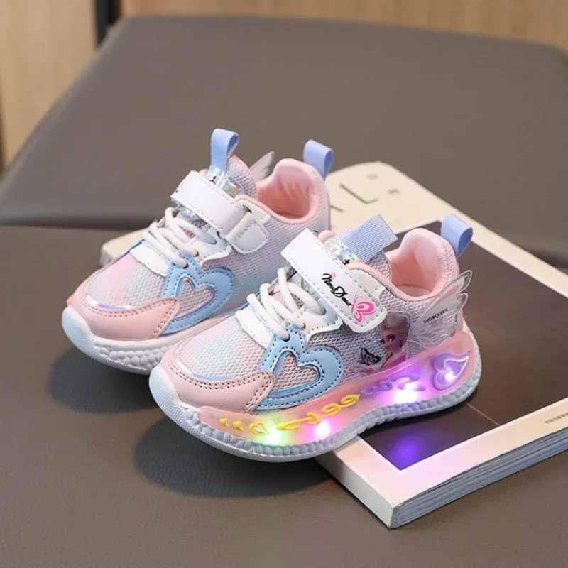 

Children's mesh breathable luminous sports shoes spring and autumn 2025 new baby light casual shoes fashion single shoes trend