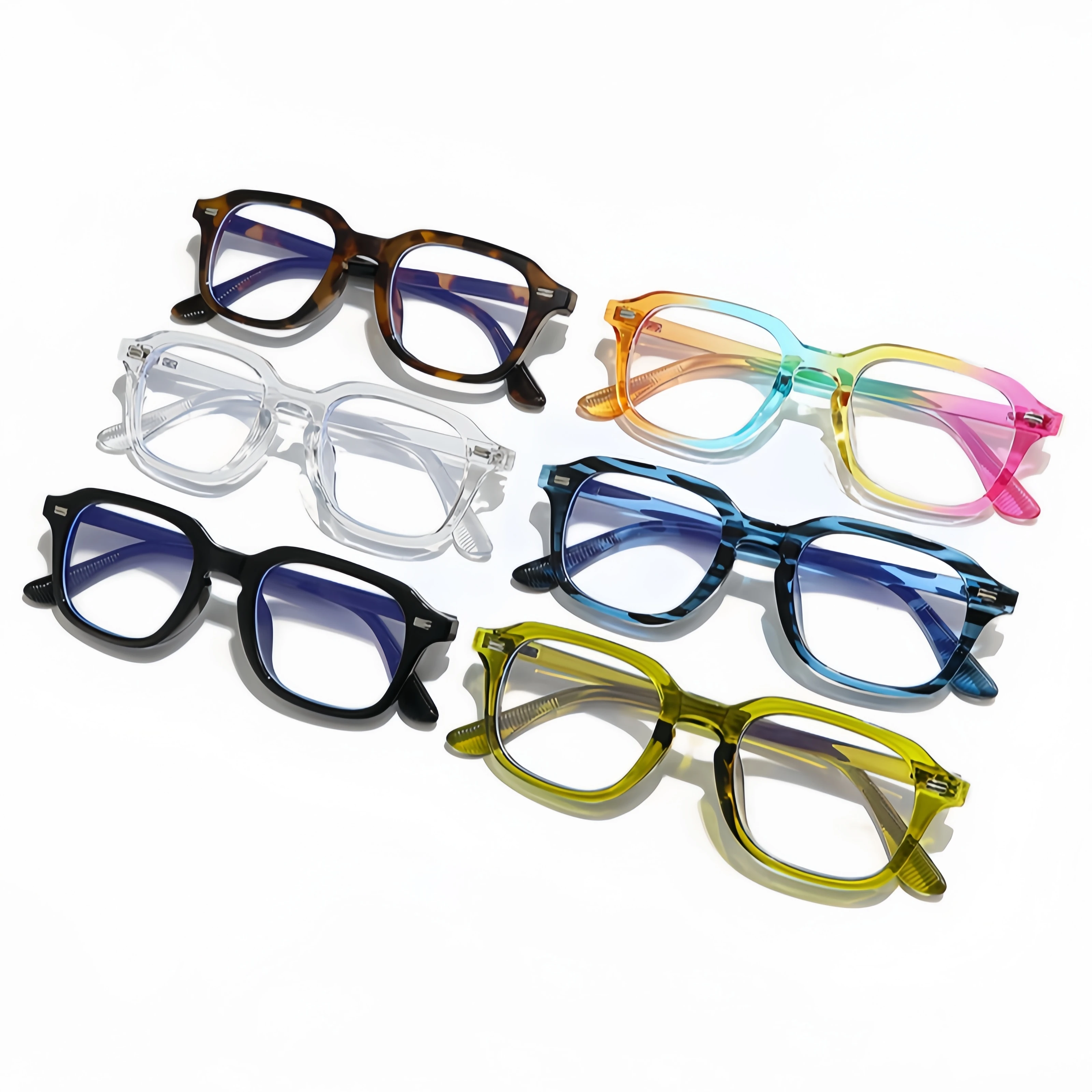 Gafas decoradas con remaches c - Korean Men Lifestyle reseña y precio