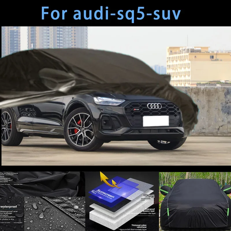 

For audi-sq5-suv Outdoor Protection Full Car Covers Snow Cover Sunshade Waterproof Dustproof Exterior Car accessories