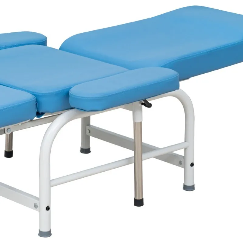 كرسي مرافقة أزرق قابل للطي، أريكة مرافقة العيادة، سرير قابل للطي، كرسي انتظار المستشفى، أريكة قابلة للطي #6