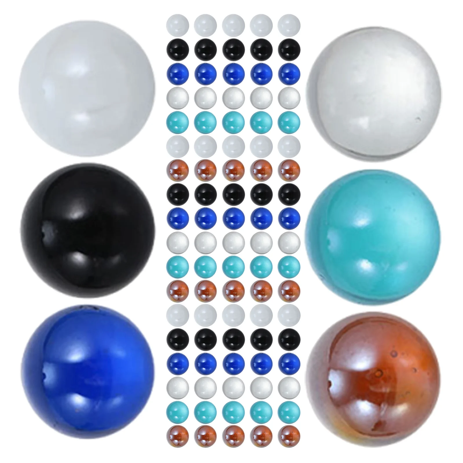 150個入り 丸型 カラフルガラス玉 混合バルク テーブル散布 花瓶フィラー 水槽 魚タンク装飾 ガラス玉 ゲーム用