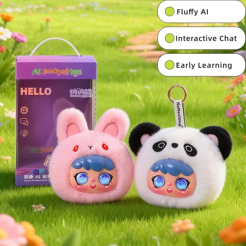 

Interactive AI Robot Plush Toy Cute Emotional Companion Doll with Voice Conversation Wifi Feature Overseas Edition Early Learnin