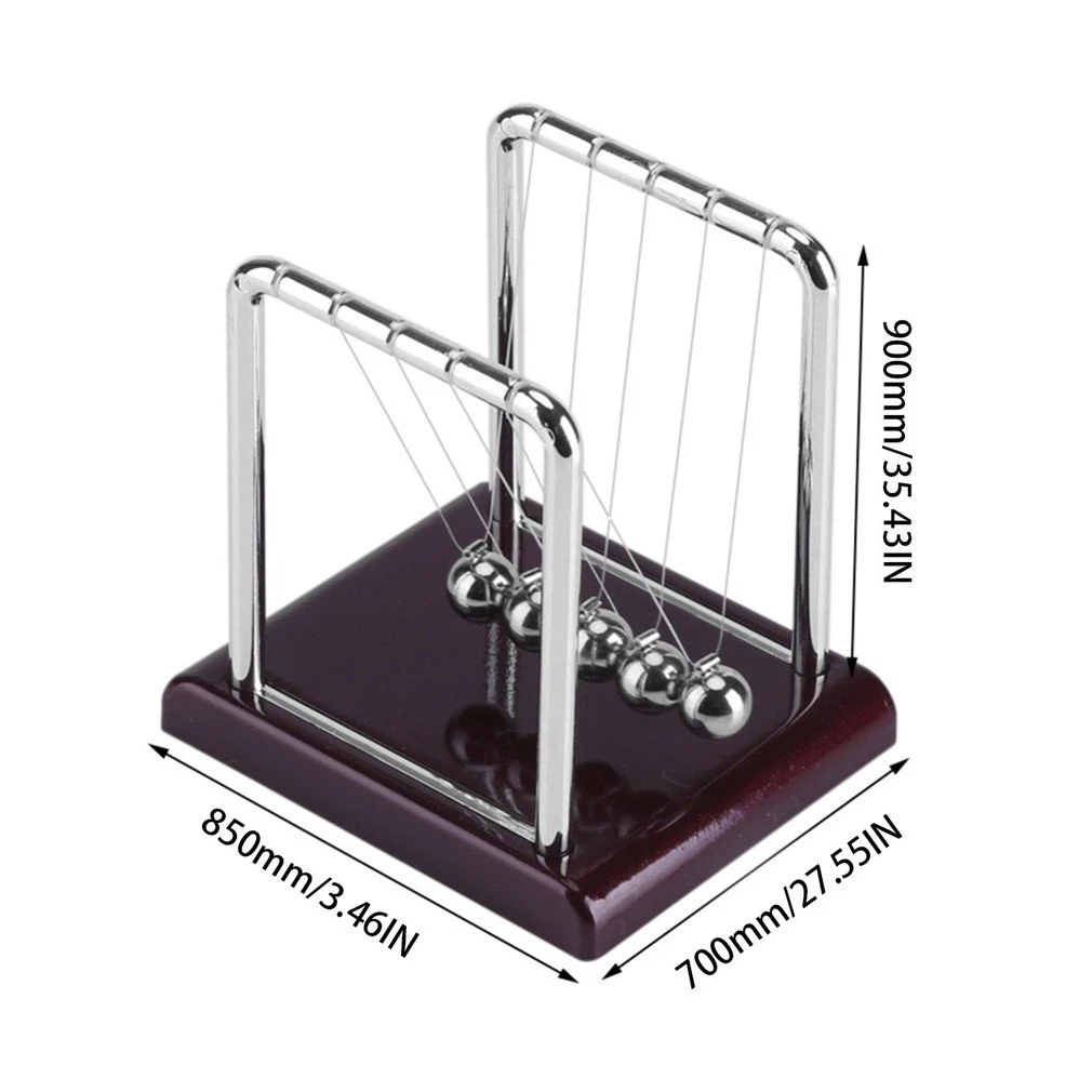 Newton Cradle Balance Steel Balls School Teaching Supplies Physics Science Pendulum Desk Toy Gifts Home Decoration