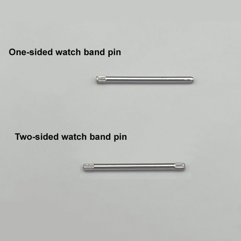 300pcs 0.9/1.0/1.1/1.2mm Thickness Two-sided Knurled Stainless Steel Bar Watch Band Bracelet Link Pin With Box