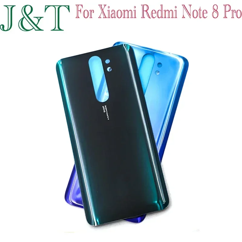 For Xiaomi Redmi Note 8 Pro Battery Cover Rear Glass Battery Door Note 8 Housing Replacement Parts