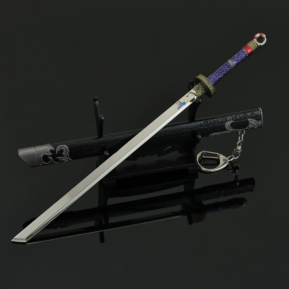 22cm Anime Cangyuan Map Model All Metal Crafts Meng Chuan's Thousand-Year-Old Sword Personalized Desktop Ornament Gifts