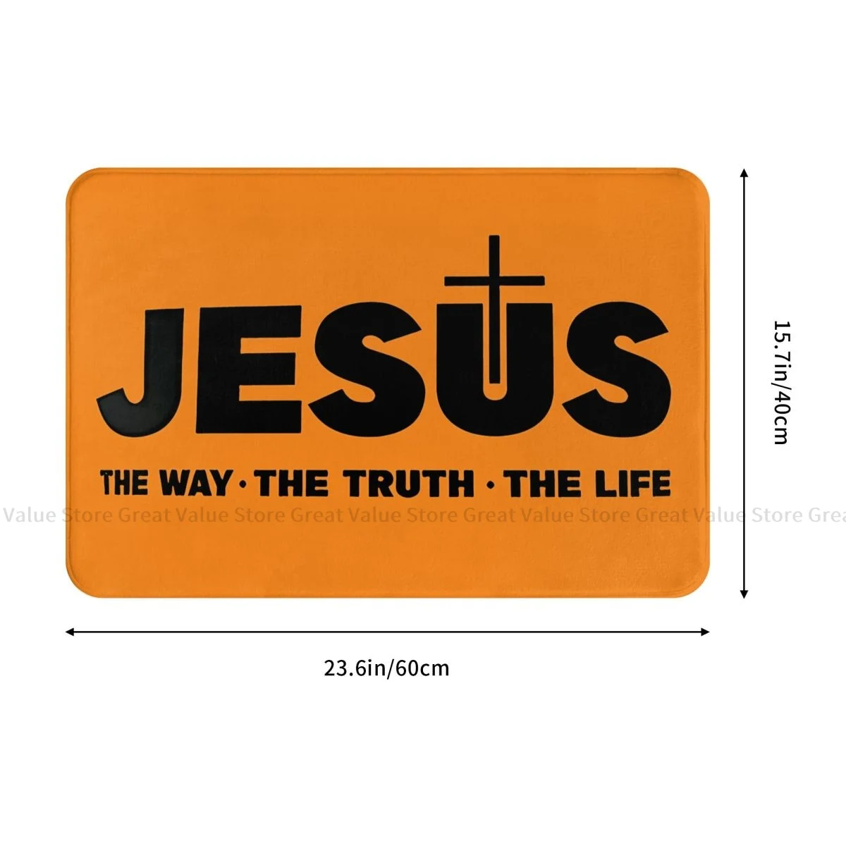 Non-slip Doormat Bath Mat Jesus Christ The Way The Truth The Life Balcony Carpet Welcome Rug Bedroom Decorative