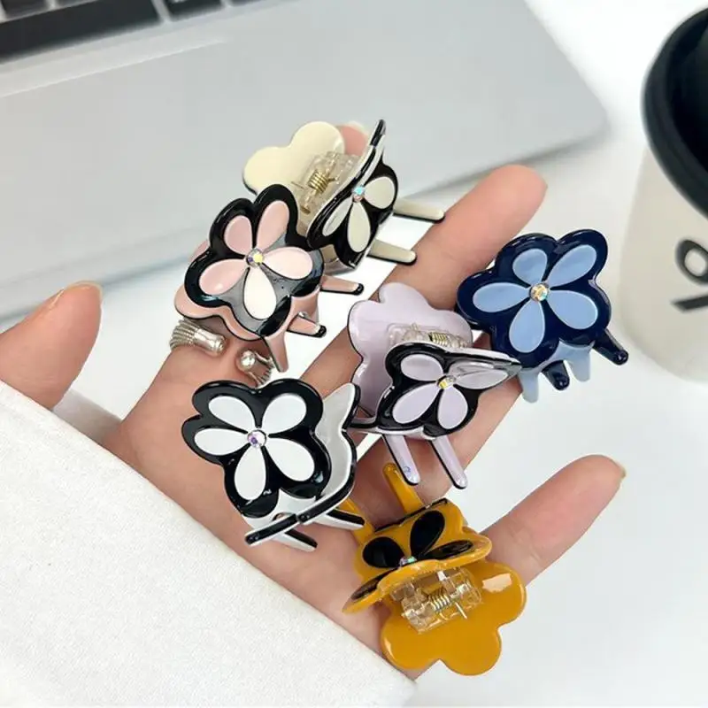 

Acetic Acid Four-leaf Clover Lucky Small Hairpin Side Clip Broken Hairpin Small Size Clip Bangs Clip Hair Accessories Hair Clips