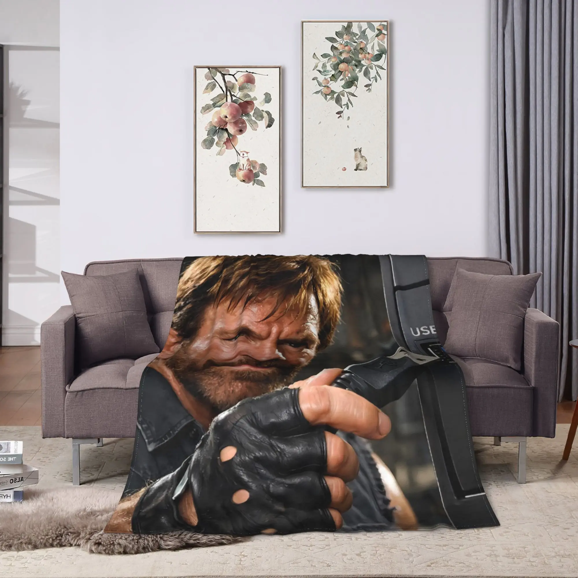 Chuck Norris Blanket Quality Warm Soft  Throw Blanket Winter Camping Outdoor Funny Bedspread
