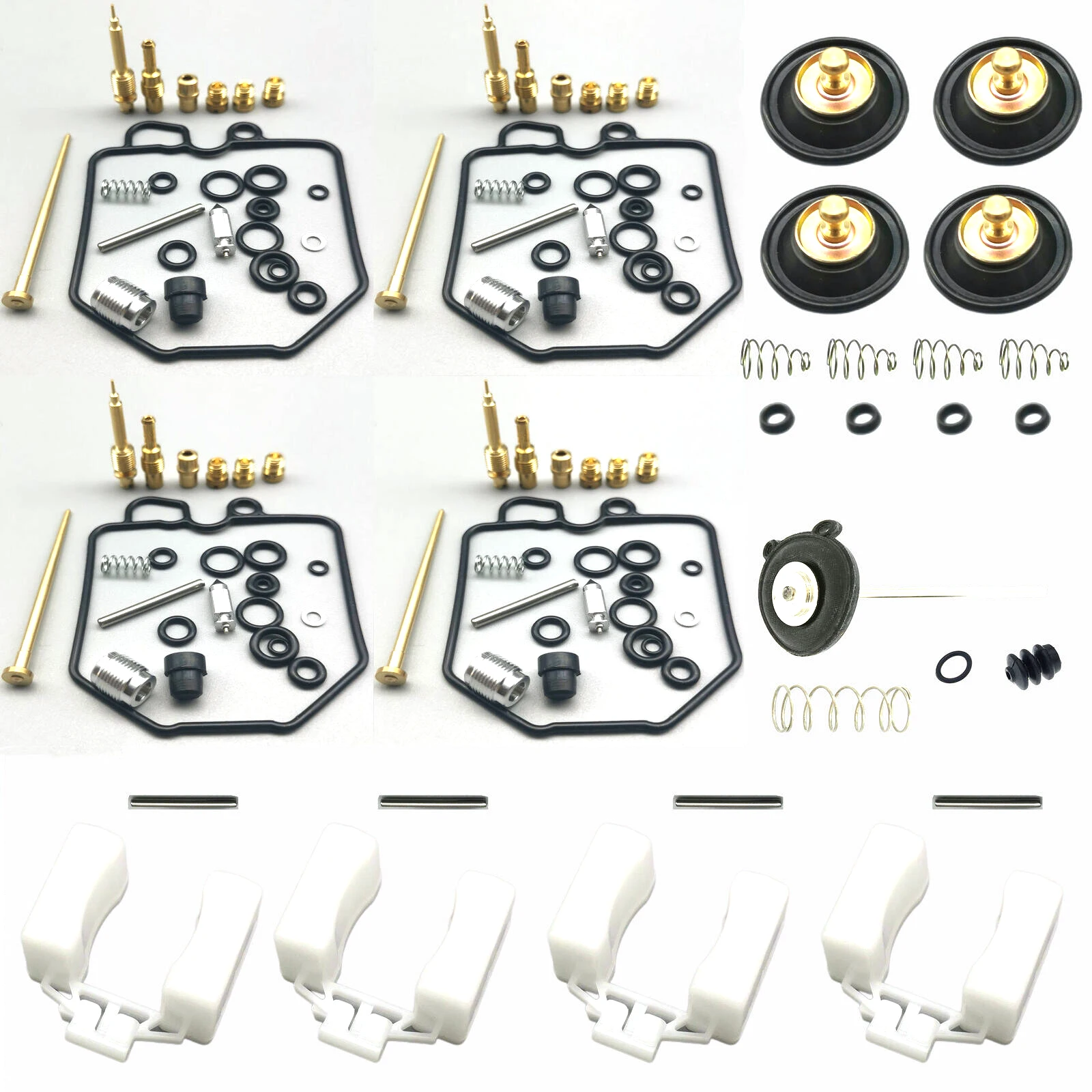 4PCS Carburetor Rebuild Kit for Honda CB750C CB750K CB750SC Nighthawk 750 1980-1983 Jets Floats Car Accessories