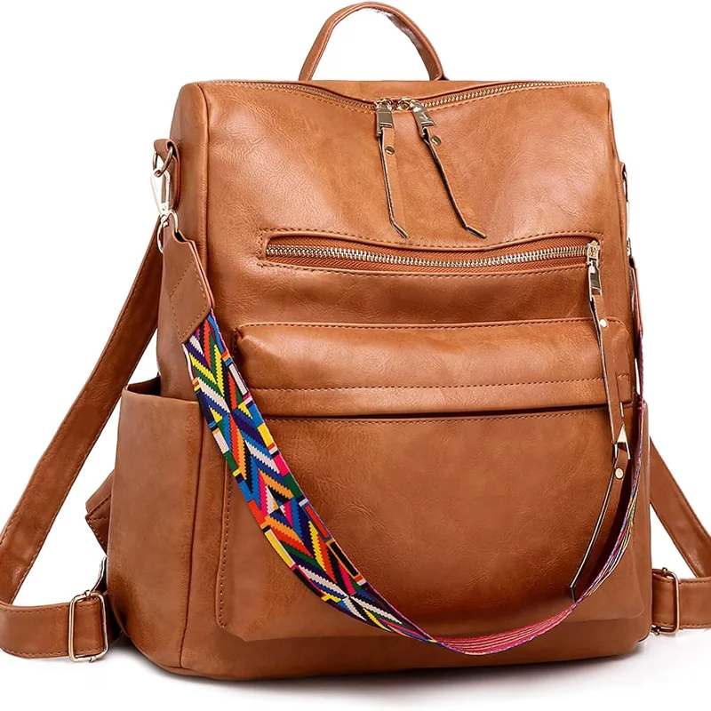 Women's Fashion Backpack Purse for Women Leather Multipurpose Design Ladies Shoulder Bag Travel Bag Satchel Handbags