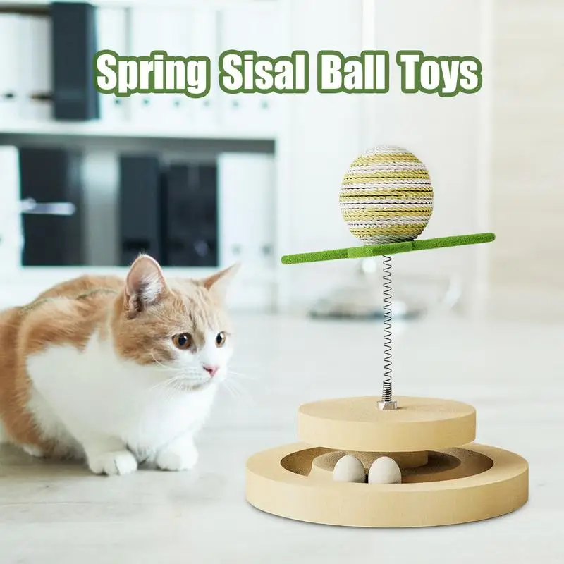 

Cat Toy Springs Cat Scratching Ball Cat String Toy Cat Toy Wand Interactive Cat Toys Automatic Cat Toy For Indoor Home playing