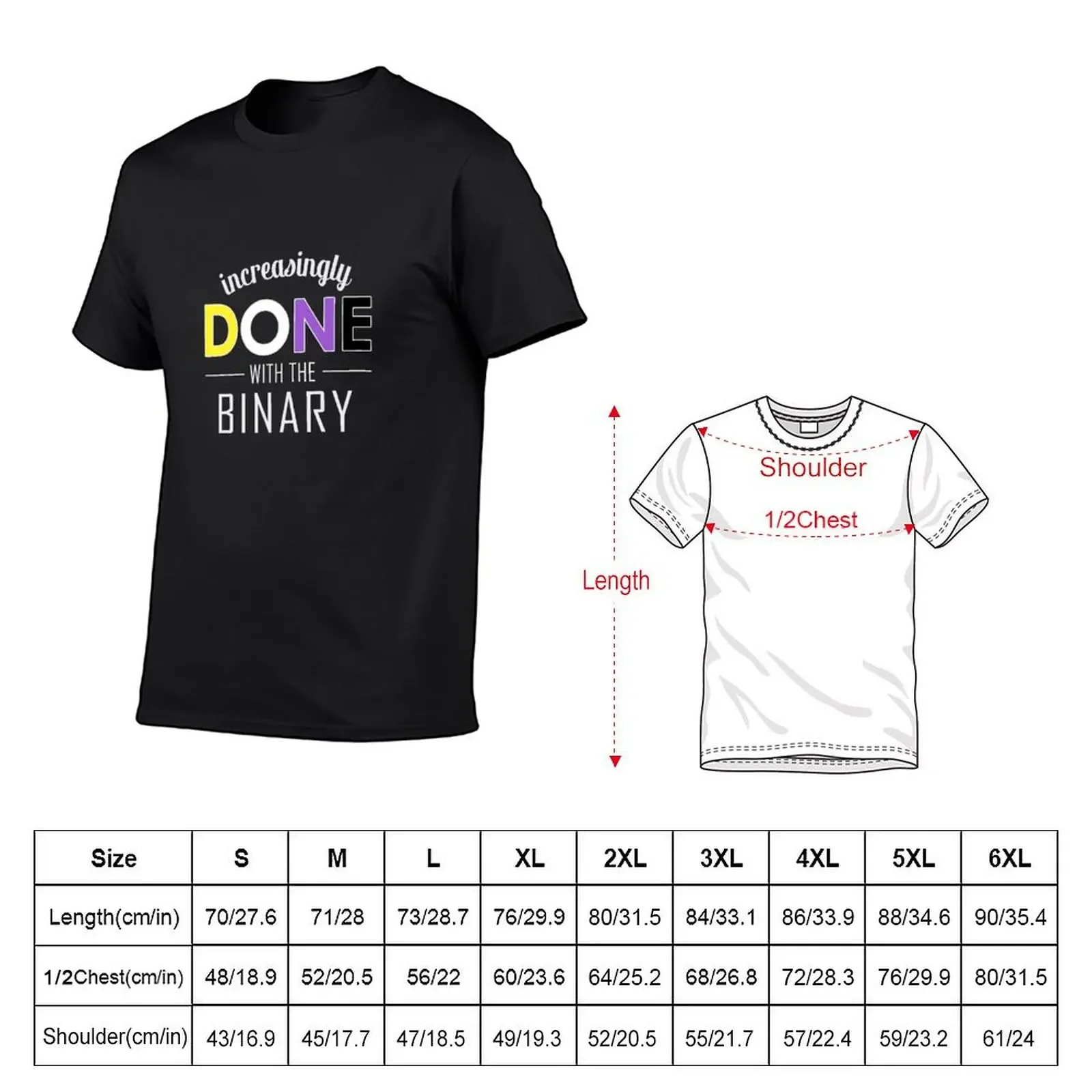 Increasingly Done with the Binary (light text) T-Shirt plain for a boy workout shirts for men