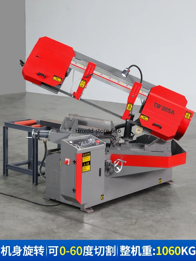 Band sawing machine metal profile cutting machine multi-angle corner miter saw high-power steel machine