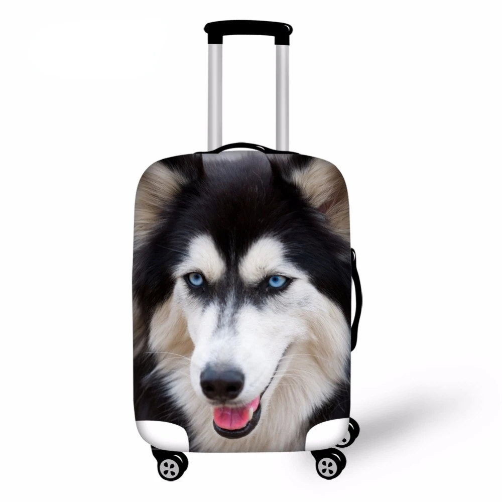 3D Animals Print Travel Luggage Cover Strech Fabric Wolf Tiger Horse Baggage Protective Covers for Trolley Suitcase