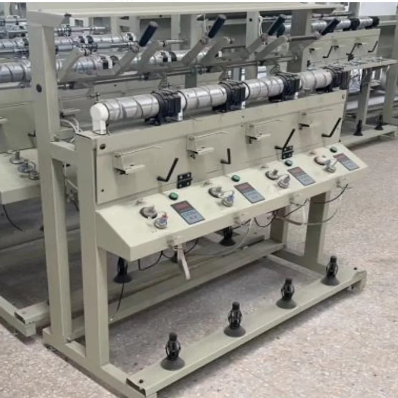 4 heads yarn rewinding machine for different winding purpose with grooved drums rewinder