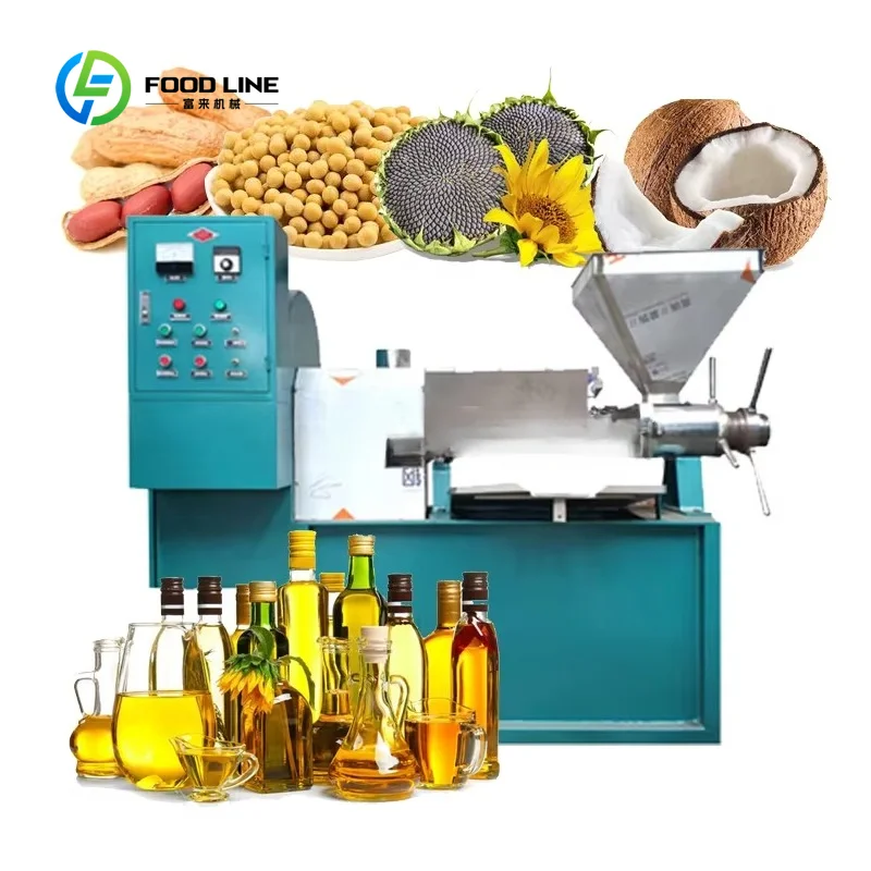 Medium Scale Olive Oil Atruck Cotton Seeds Soya Bean Sunflower Oil Cold Pressing and Filtering Machine