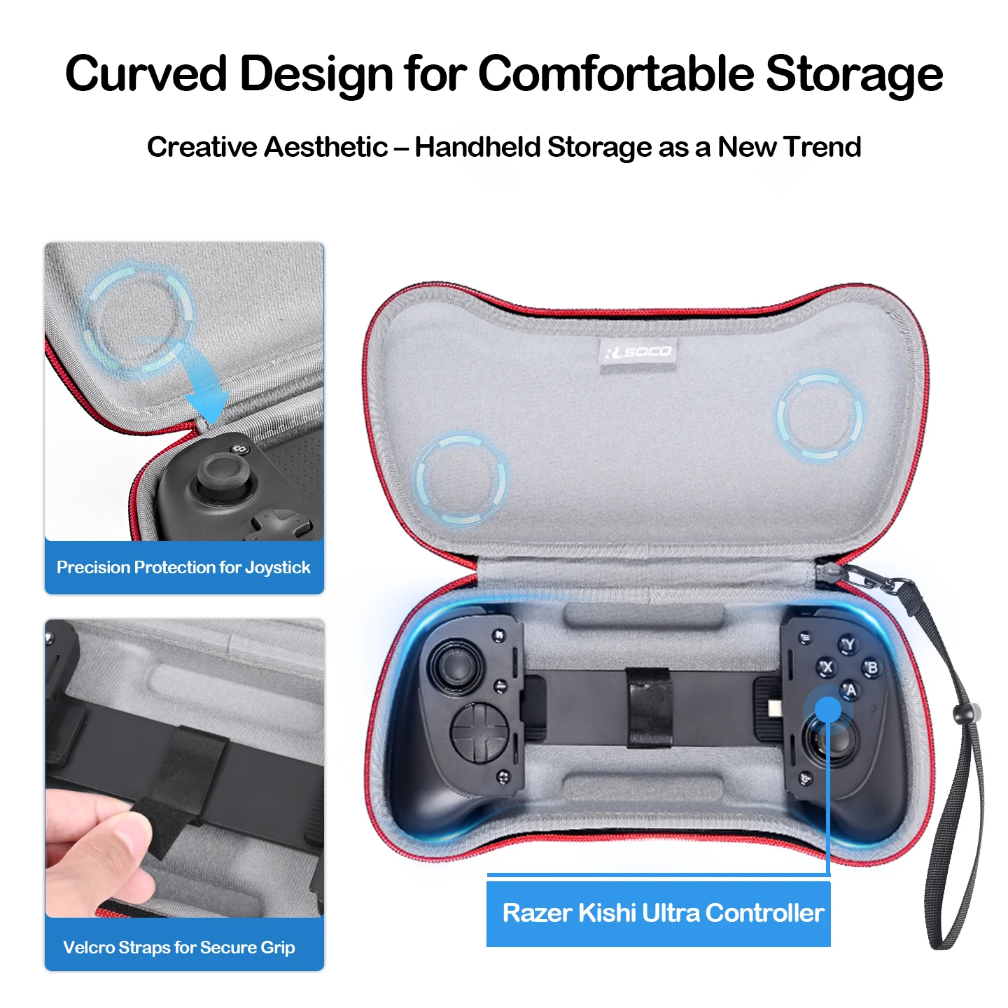 RLSOCO For Razer Kishi Ultra Game Controller Anti-fall Storage Bag Anti-pressure seismic Bag Storage Game Controller Accessorie