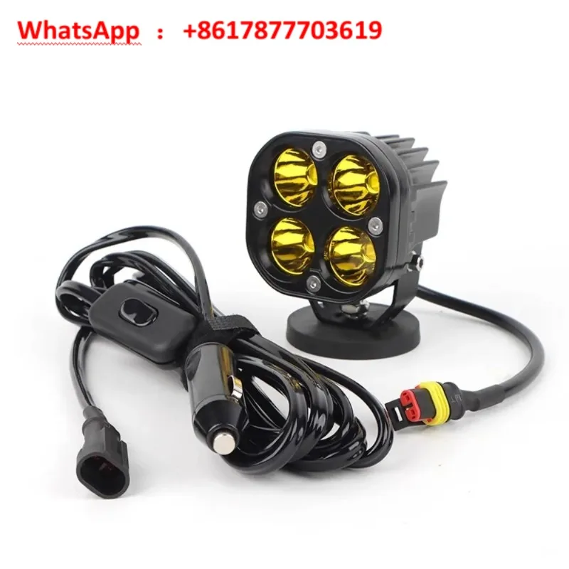 LED Spotlight Roof Magnetic Searching Strong Light Off-Road Vehicle Cigarette Lighter Camping Light 12v24 Volt Auxiliary Light