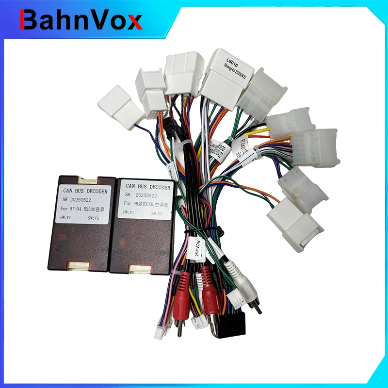 android Car radio Canbus Box Decoder For lexus rx300  toyota harrier 1998-2001 16 pin vertical Wiring Harness Plug Power Cable