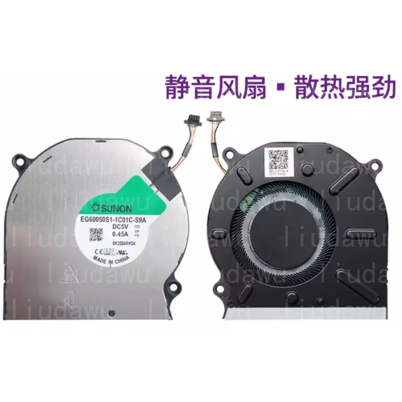 Laptop CPU Cooling Notebook PC For HUAWEI Matebook HNL-WFP9 KLVL-WFE9 WFH9 SUNON EG60050S1-1C01C-S9A SOL51661SLM