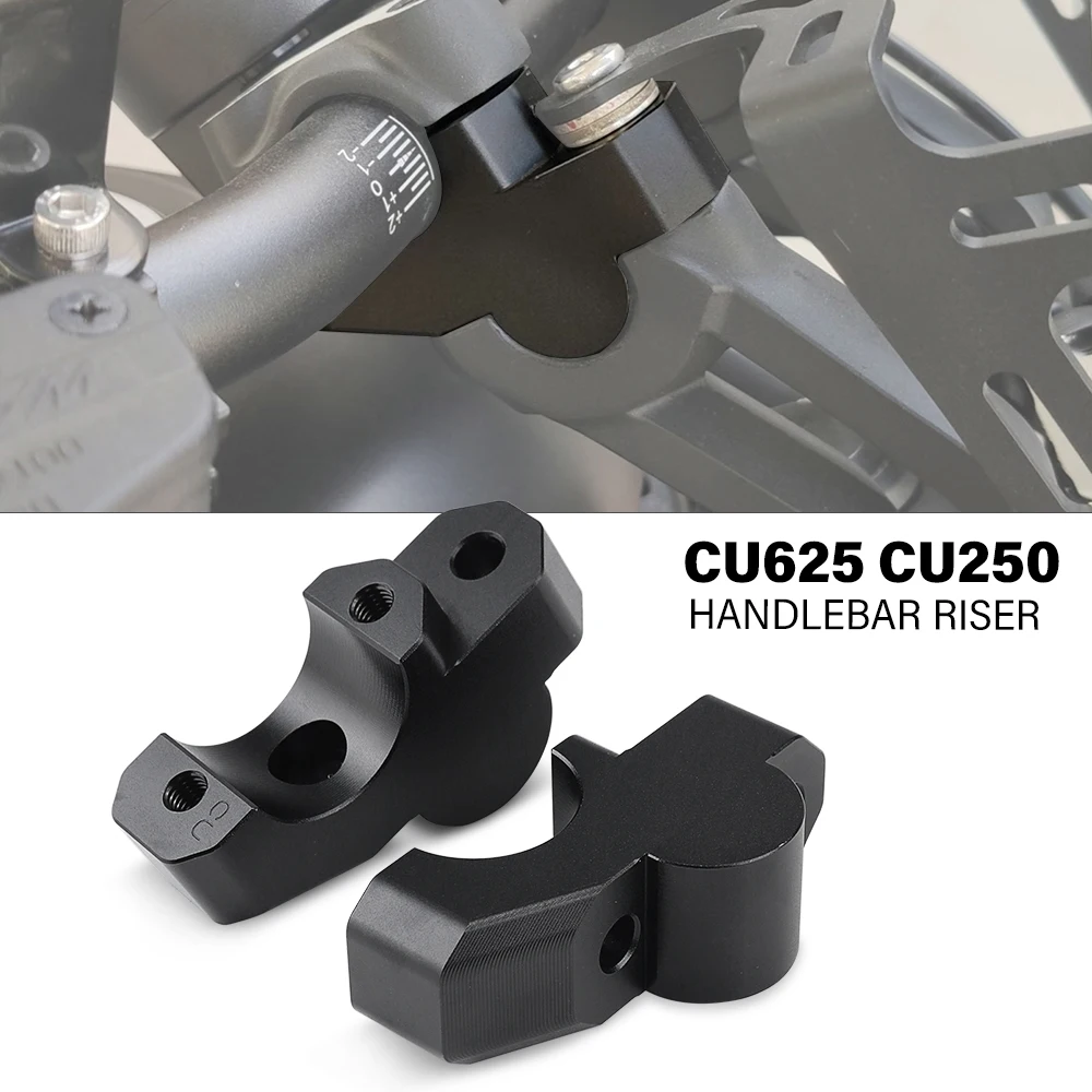 For VOGE CU250 CU625 Handlebar Risers Height Increase Rearward Offset Bar Riser Adapter Motorcycle Accessories
