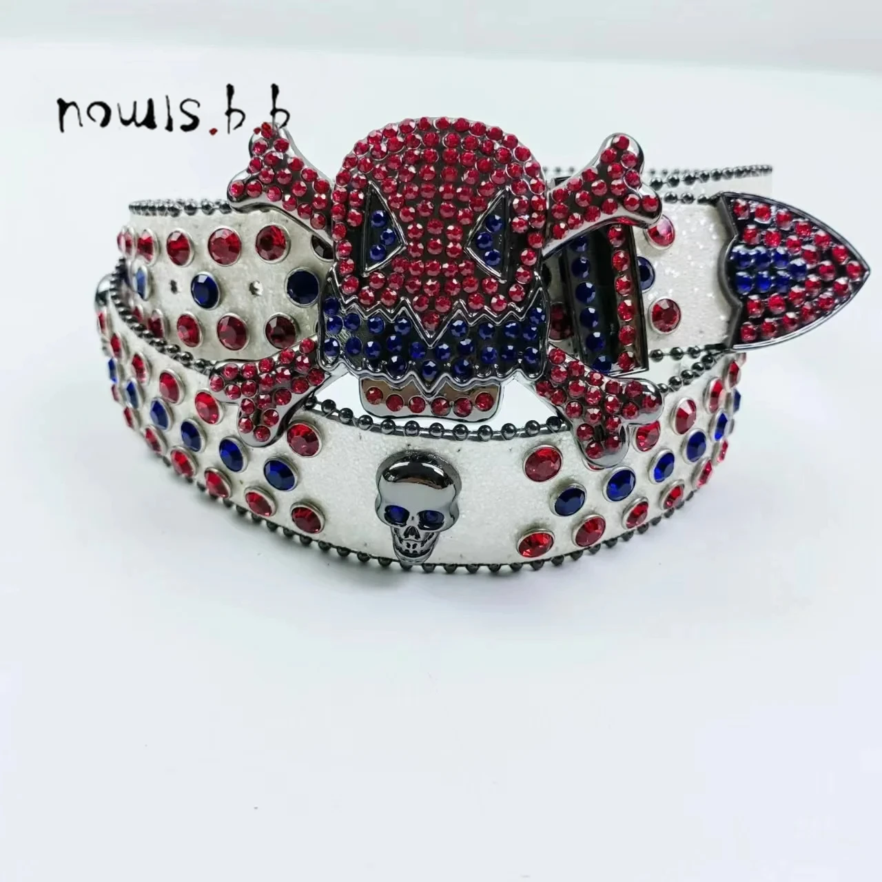 Rhinestones Belt Men Women Western Cowgirl Cowboy Luxury Strap Wide Buckle Crystal Studded Y2K Belts Ceinture Femme Jean