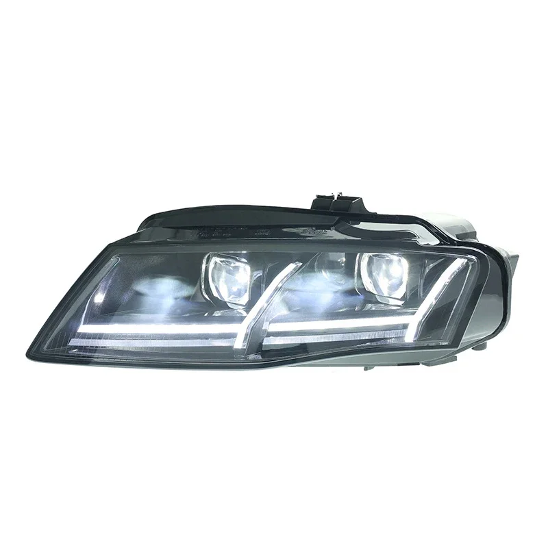 For Audi A4 2009 2010-2012 upgrade LED headlamp Laser Lenses Lamp Head Front Light Daytime running light headlight Accessories