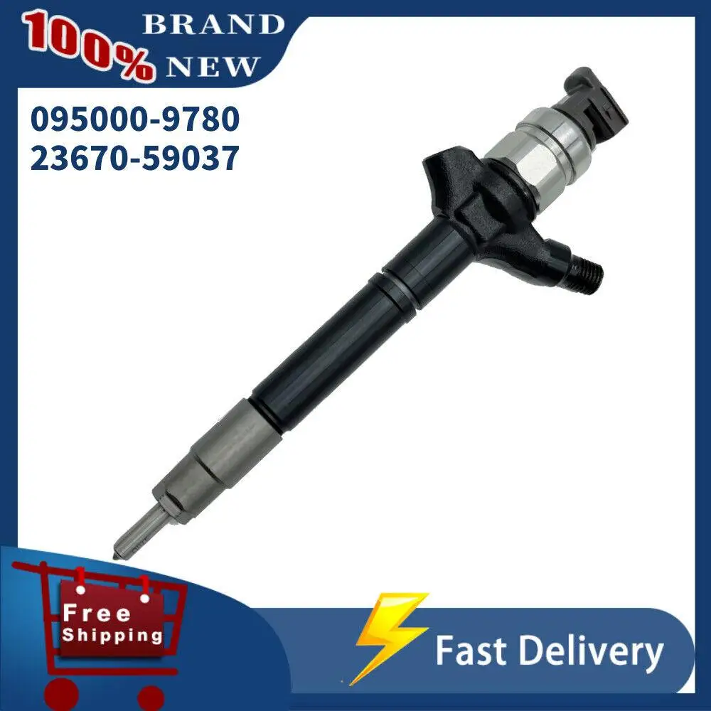 

095000-9780 For Denso Fuel Injector fits 23670-59037 For Toyota Land Cruiser 1VD-FTV Engine