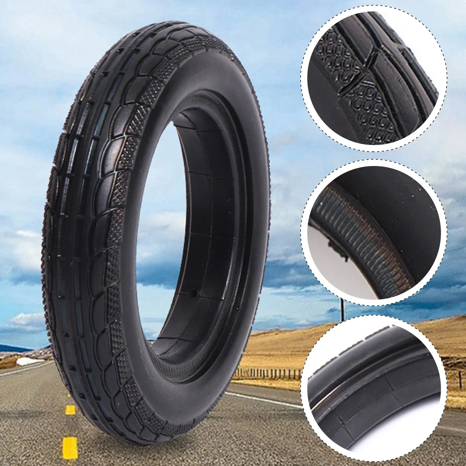 Lightweight 7x1.5 Electric Wheelchair Wear Resistant Rubber Tire Electric Scooter Inflation Solid Tire Cycling Accessories